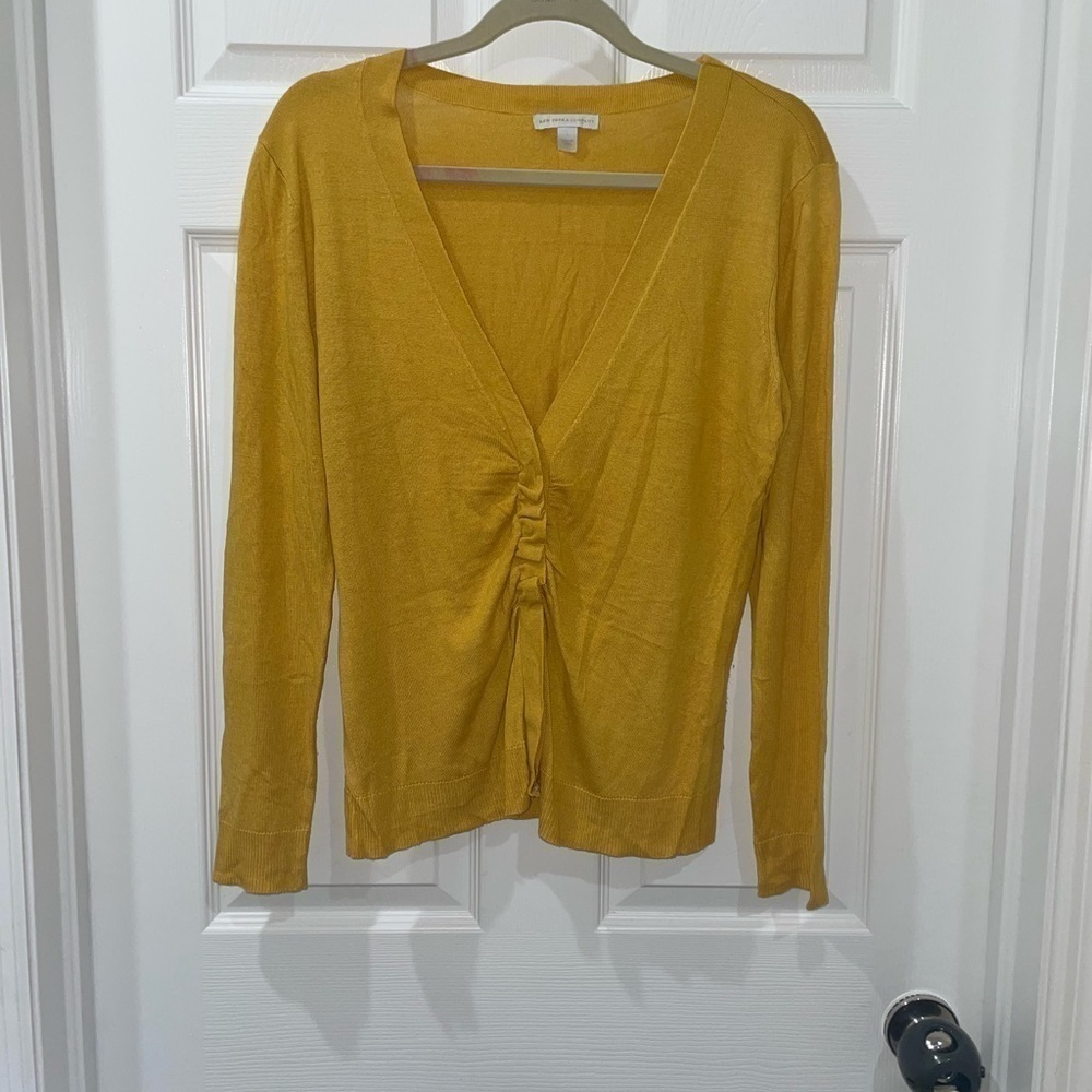 New YORK & COMPANY Button down cardigan SZ L​​​​​​​​​​